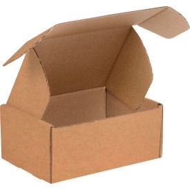 Global Industrial™ Corrugated Tab Lock Literature Mailers 9""L x 6-1/4""W x 2""H Kraft