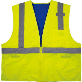 Ergodyne® Chill-Its® 6668 Hi-Vis Safety Cooling Vest Class 2 Large Lime