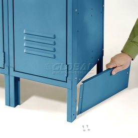 Global Industrial™ End Base For 18""D X 6""H Blue Locker Pair (Left And Right)