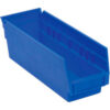 Akro-Mils Plastic Nesting Storage Shelf Bin 30138 - 6-5/8""W x 17-7/8""L x 4""H Blue