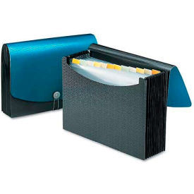 Smead® Expanding File 12 Pockets Poly Letter Black/Blue