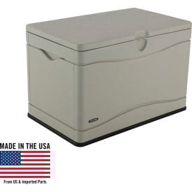 Lifetime 60059 Outdoor Deck Storage Box 80 Gallon Sand w/Black Bottom