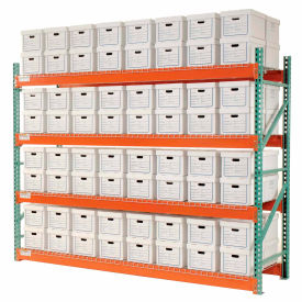 Global Industrial™ Record Storage Rack Starter Letter Legal 120""W x 36""D x 96""H