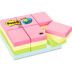 Post-it® Notes Pastel Notes Value Pk 65324APVAD 1-1/2"" x 2"" Pastel 100 Sheets 24/Pack