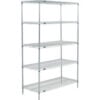Nexel® 5 Shelf Poly-Z-Brite® Wire Shelving Unit Starter 24""W x 21""D x 86""H