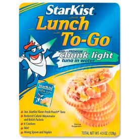 StarKist® Lunch To-Go® Tuna Kit Chunk Light 4.5 oz 12/Carton