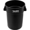 Global Industrial™ Plastic Trash Can - 44 Gallon Black