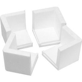 Global Industrial™ Foam Corners 3""L x 3""W x 3""H White 1000/Pack