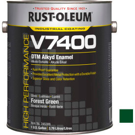 Rust-Oleum V7400 Series 340 VOC DTM Alkyd Enamel Forest Green Gallon Can - 245388