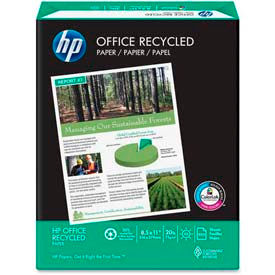HP® Office Recycled Paper 8-1/2"" x 11"" 20 lb White 5000 Sheets/Carton