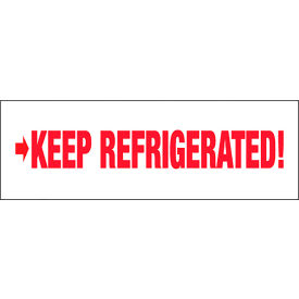 Tape Logic® Carton Sealing Tape Keep Refrigerated 2"" x 110 yds. Red/White
