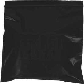 Global Industrial™ Reclosable Poly Bags 2""W x 3""L 2 Mil Black 1000/Pack