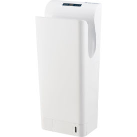 Global Industrial™ High Velocity Vertical Automatic Hand Dryer W/ HEPA Filter White 110-120V
