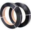 Global Industrial™ Polyester Strapping 1/2""W x 3250'L x 0.028"" Thick Black