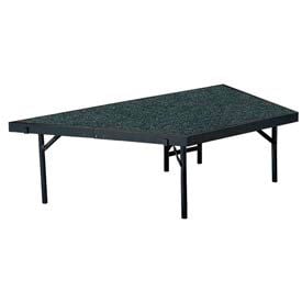 Stage Pie Unit with Carpet for 36""W x 16""H Stage Units - Grey