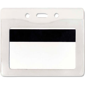 Advantus® Security ID Badge Holder Horizontal 3-7/8"" x 2-5/8"" Clear 50/Box
