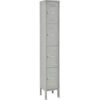 Global Industrial™ Capital® 4-Tier 4 Door Box Locker 12""W x 15""D x 78""H Gray Assembled