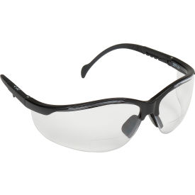 V2 Readers® Safety Glasses Clear +1.5 Lens  Black Frame