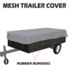 Xtarps MT-TT-1416 Utility Trailer Mesh Cover 14'W x 16'L Black