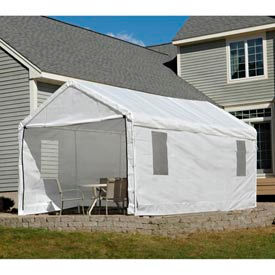 10x20 Canopy Enclosure Kit - White w/Windows for 1-3/8"" Frame