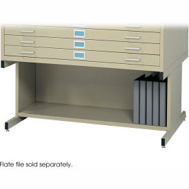 Open Base for 5-Drawer Steel Flat Files - 20H - Fits 40-3/8  x 29-3/8  x 16-1/2 Files - Tropic