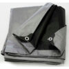 BOEN Heavy Duty Tarp 14x14 Weave 40' x 60' Silver/Black - ST-4060