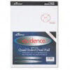 Evidence Quad Dual-Pad Micro-Perf 8-1/2 x 11-3/4 100 Sheets/Pad 2 Pads/Pack