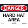 Global Industrial™ Danger Hard Hat Area 7x10 Aluminum