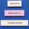 Label Holder ""C"" Design 7/8"" x 3"" Self Adheres (25 pcs/pkg)