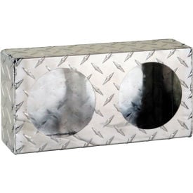 Dual Round Diamond Thread Aluminum Light Cabinet - LB6123ALDT