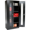 Global Industrial™ Clear View Storage Cabinet 36""W x 18""D x 78""H Assembled Black