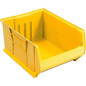 Quantum Plastic Hulk Stacking Bin 16-1/2""W x 24""D x 11""H Yellow