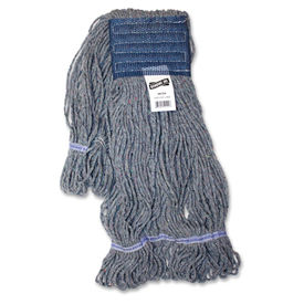 Genuine Joe Earth Mop Mophead Refill Polyester Large Blue - GJO20124