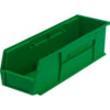 Quantum Storage 5-1/2""W x 18""D x 5""H Ultra Series Stack and Hang Bin Green Polypropylene 4 Slots