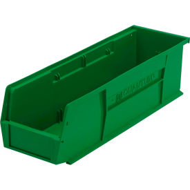 Quantum Storage 5-1/2""W x 18""D x 5""H Ultra Series Stack and Hang Bin Green Polypropylene 4 Slots