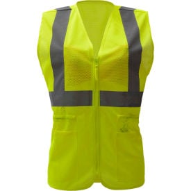 GSS Safety 7803 Class 2 Ladies Hi-Vis Safety Vest Lime 2XL/3XL