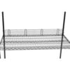 Nexel® Black Epoxy Wire Ledge 42""W x 4""H