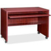 Lorell® Computer Workstation - 41-3/8""W x 23-5/8""D x 29-1/2""H - Mahogany - Essentials Series