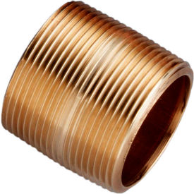1-1/2 In. X Close Lead Free Seamless Red Brass Pipe Nipple - 140 PSI - Sch. 40 - Domestic