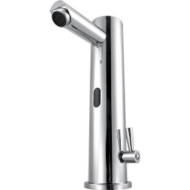 Global Industrial™ Deck Mounted Sensor Faucet With Mixing Valve 2.2 GPM Chrome