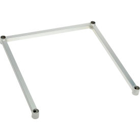 Nexel® Poly-Z-Brite® Three-Sided Steel Frame 60""W x 18""D