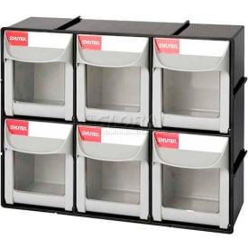 Shuter Flip Out Bin 6 Compartments 12""W x 4""D x 10""H