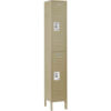 Global Industrial™ Infinity® 2-Tier 2 Door Locker 12""W x 12""D x 78""H Tan Unassembled