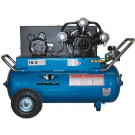 Eagle P5125H1 Portable Electric Air Compressor 5 HP 25 Gallon Horizontal 18.5 CFM