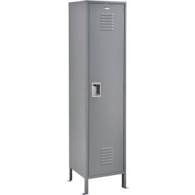 Global Industrial™ Infinity® 1-Tier 1 Door Locker 18""W x 18""D x 78""H Gray Unassembled