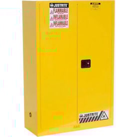 Justrite Flammable Cabinet With Manual Close Double Door 45 Gallon