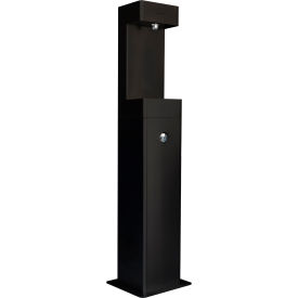 Global Industrial™ Outdoor Pedestal Bottle Filling Station Black
