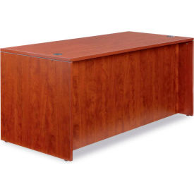 Alera Desk Shell with Straight Front - 65""Wx29-1/2""Dx29-1/2""H - Med Cherry - Valencia Series