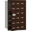 4B+ Horizontal Mailbox 18 A Doors (17 usable) Front Loading Bronze USPS Access