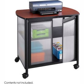 Safco® Products 1859BL Impromptu® Deluxe Machine Stand with Doors Black